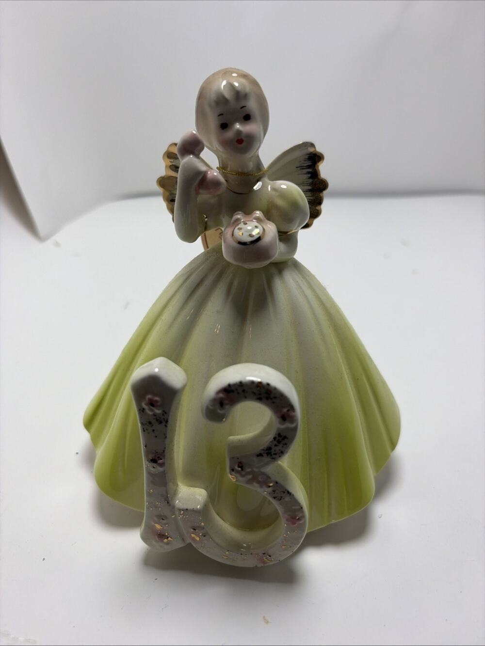 Vintage Josef Originals 13th Year Birthday Angel - 6" - With Tag